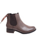 Wsuwane botki damskie khaki /D8-3 18309 T300/