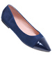 Granatowe baleriny damskie ze szpicem /B3-3 16013 T181/