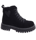 Czarne sznurowane botki trapery na platformie /F7-2 18247 W437/