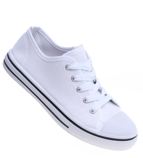 Klasyczne białe trampki damskie /B4-1 13716A S260/