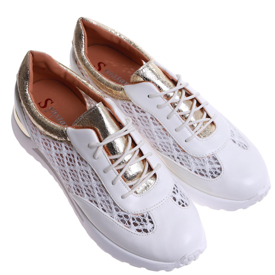 Białe buty sportowe ażurowe białe Seastar /G11-3 17351 S587/