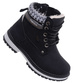 Ocieplane czarne botki trapery dziewczęce /C1-3 18293 T384/