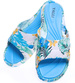 Wodoodporne basenowo plażowe klapki damskie Niebieskie /D5-1 15575 S089/