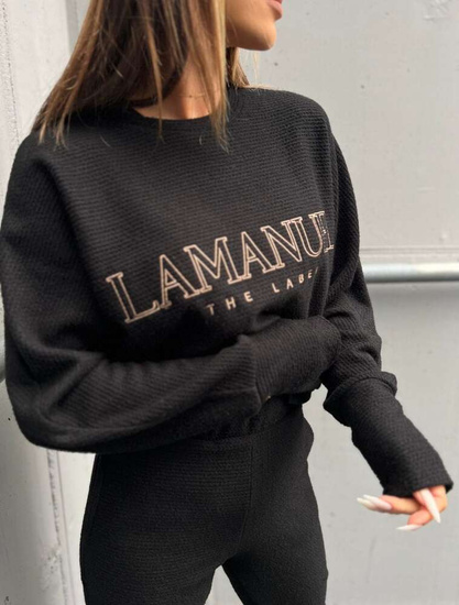 Czarny komplet dres Lamanuel /H UB631 T196/