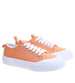 Pomarańczowe trampki damskie z tkaniny /E6-1 15964 G157/