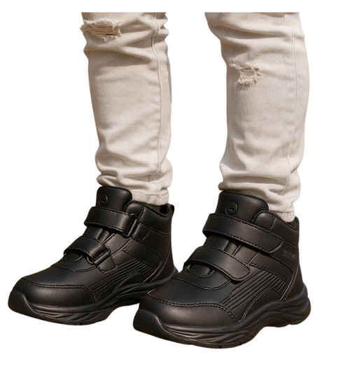 Ocieplane chłopięce półbuty na rzepy /E9-2 18362 T285/