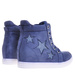 Niebieskie sneakersy na niskim koturnie /c7-2 10540 T319/