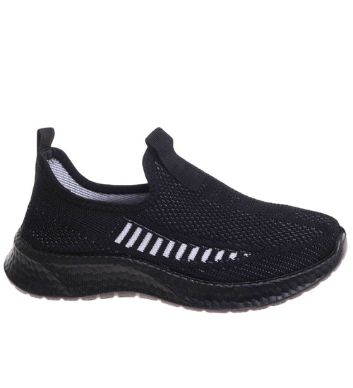 Wsuwane chłopięce buty sportowe Czarne /E4-2 17991 T189/