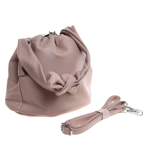 Beżowa torebka z kokardą /H2 K21 TB661 G105/