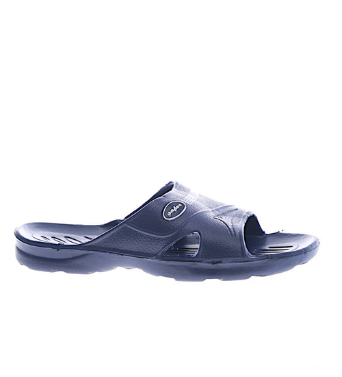 Basenowe klapki męskie Granatowe /B1-1 13262 T193/