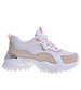 Damskie sneakersy na platformie Beżowe /E5-3 10621 S439/