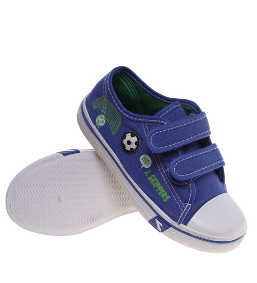Chłopięce niebieskie tenisówki na rzepy ost518