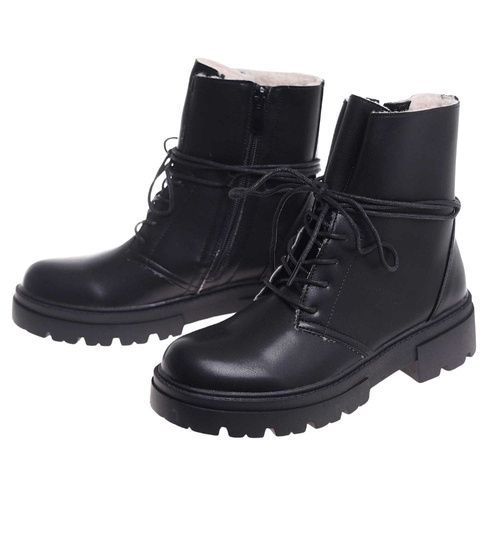 Zimowe botki trapery z ociepleniem /B4-3 18500 T4/