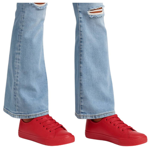 Czerwone dziewczęce trampki /G12-3 16764 G6-15 +H2/