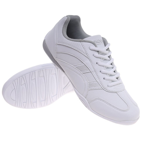 Białe damskie buty sportowe sznurowane ost521