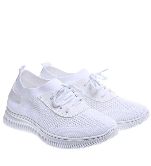 Wsuwane ażurowe buty sportowe damskie /B4-2 15716 T244/