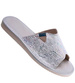 Odkryte kapcie damskie Srebrne /B3-1 17647 S165/