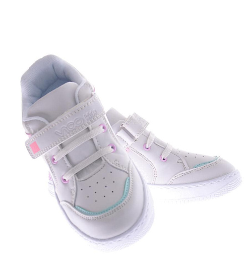 Beżowe dziewczęce buty sportowe /G11-2 12454 T497/