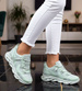 Zielone buty sportowe dla kobiet /A6-3 11124 T329/