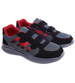 Czarno czerwone buty sportowe na rzepy /A10-1 18159 T299/