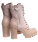 Damskie botki na obcasie Khaki /F9-1 18335 W305/