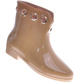 Beżowe kalosze damskie z krótką cholewką /F5-1 12404 S289/