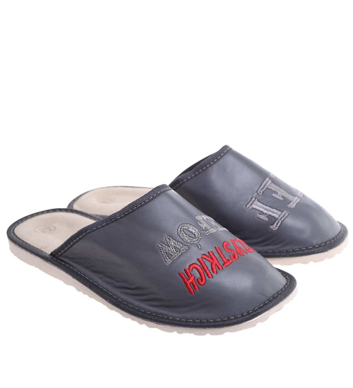 Szare Kapcie na prezent SZEF WSZYSTKICH SZEFÓW /B1-1 7374 S196/