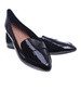 Czarne baleriny damskie lakierowane /C1-2 13415 T191/