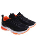  Sznurowane chłopięce buty sportowe Czarno pomarańczowe /G12-1 18089 T333/