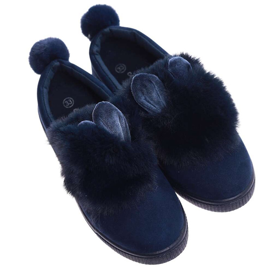 Granatowe dziewczęce tenisówki /E5-3 15768 T4/