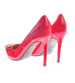 Czerwone szpilki na czółenka obcasie /C6 -2 12074 T390/