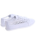 Ażurowe białe tenisówki damskie z koronką /F7-2 16639 T236/