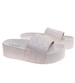 Plażowe białe klapki damskie na platformie /A6-2 17925 T191/