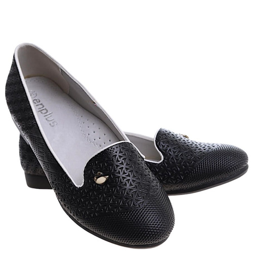 Dziewczęce baleriny lordsy Czarne /F6-2 4696 GA4-5/