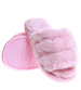 Pluszowe jasno różowe kapcie dziewczęce /D6-1 17159 G8-6/