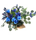 Duży stroik Niebieskie kwiaty KOMP145 M600