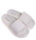 Plażowe białe klapki damskie na platformie /A6-2 17925 T191/