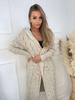 Beżowy oversizowy kardigan sweter Myluxe /H UB658 L166/