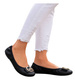 Baleriny damskie czarne elastyczne /H2 18478 W7-38/