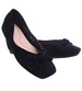 Czarne baleriny damskie z kokardą /E3-1 +h2 17696 W4-92/