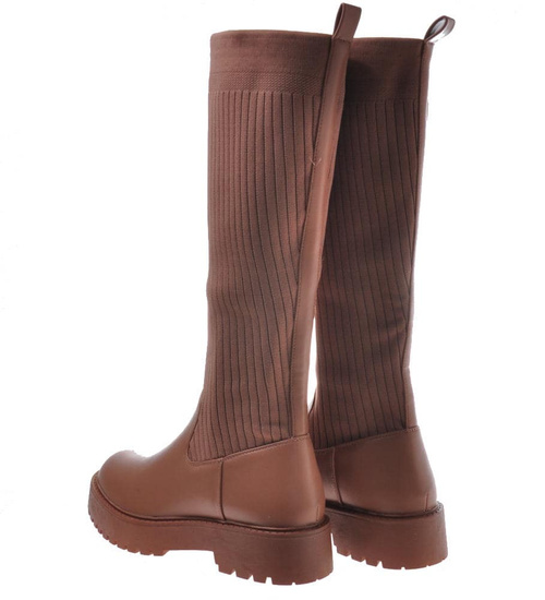 Damskie kozaki z elastyczną cholewką Camel /D4-1 9664 T30/