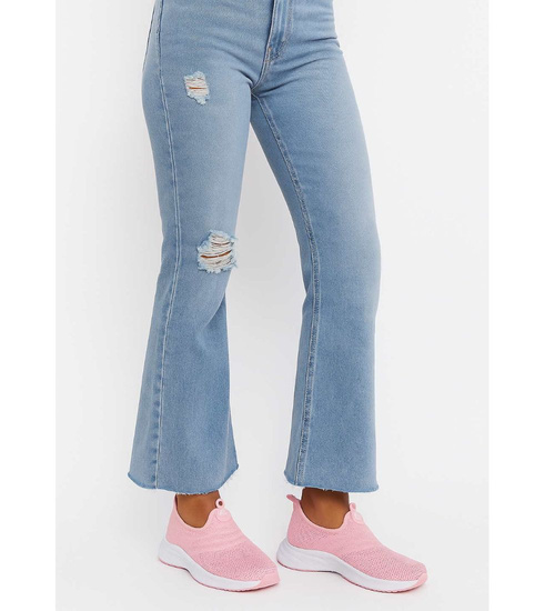 Wsuwane różowe buty sportowe /D7-2 H2 17449 W195/