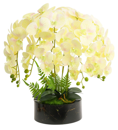Żółty storczyk orchidea Premium 6 pędów 65 cm K119