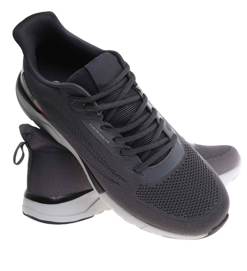 Sznurowane męskie buty sportowe Duże rozmiary /G4-1 17995 T693/