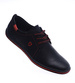 Sznurowane półbuty męskie Czarne /G1-1 14226 S593/