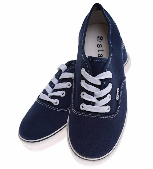 Granatowe dziecięce tenisówki /B5-2 16561 G8-61/