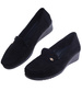 Czarne czółenka na niskim koturnie /F6-3 17666 W333/