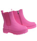 Fuksjowe matowe dziewczęce botki ocieplane /D5-3 18374 T188/