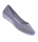 Damskie szare balerinki na niskim koturnie /D2-2 12558 T218/