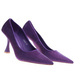 Fioletowe czółenka szpilki z dżetami /A4-3 17206 G121/